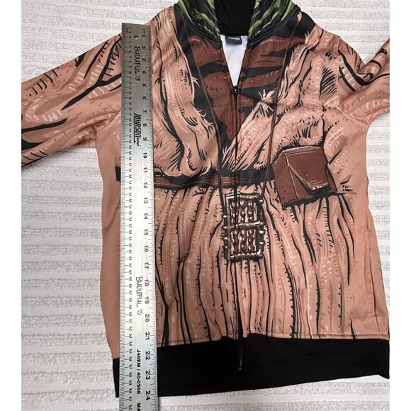 Yoda Star Wars Kids Hoodie Sweatshirt XL Full-Zip The Mandalorian Character Mask - Picture 3 of 9